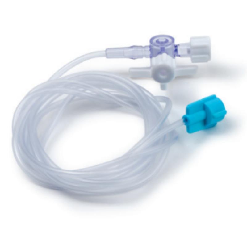 Подовжувач iнфузiйних помп з трьохходовим краником, тип конектора ЛУЕР-ЛОК